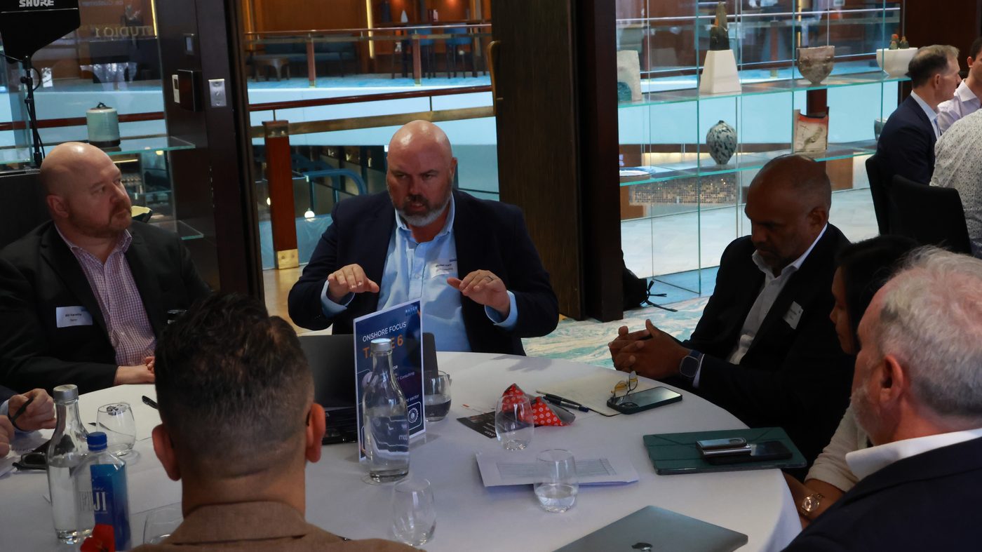 Michael Clark facilitating discussion at the BPO Exchange 2025 roundtable